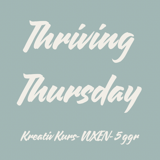 Thriving tuesday - course for adults - Tuesdays (5.30 pm) from 29 October